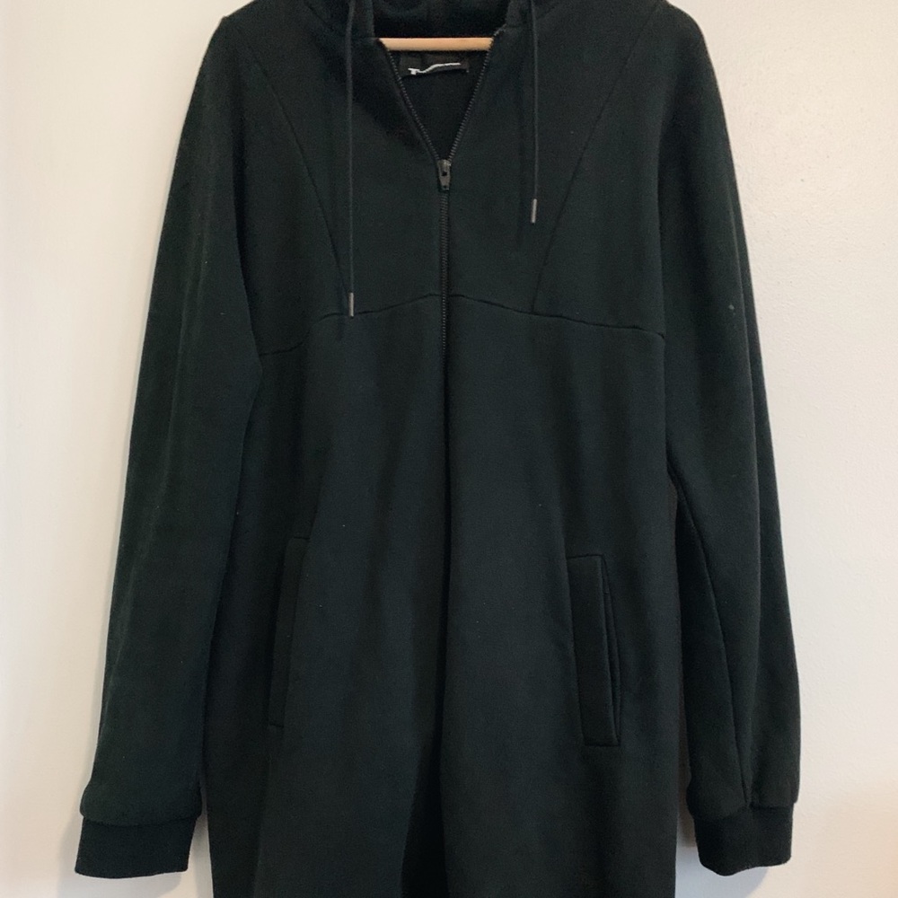 Men's T by Alexander Wang Black Fishtail Hoodie M